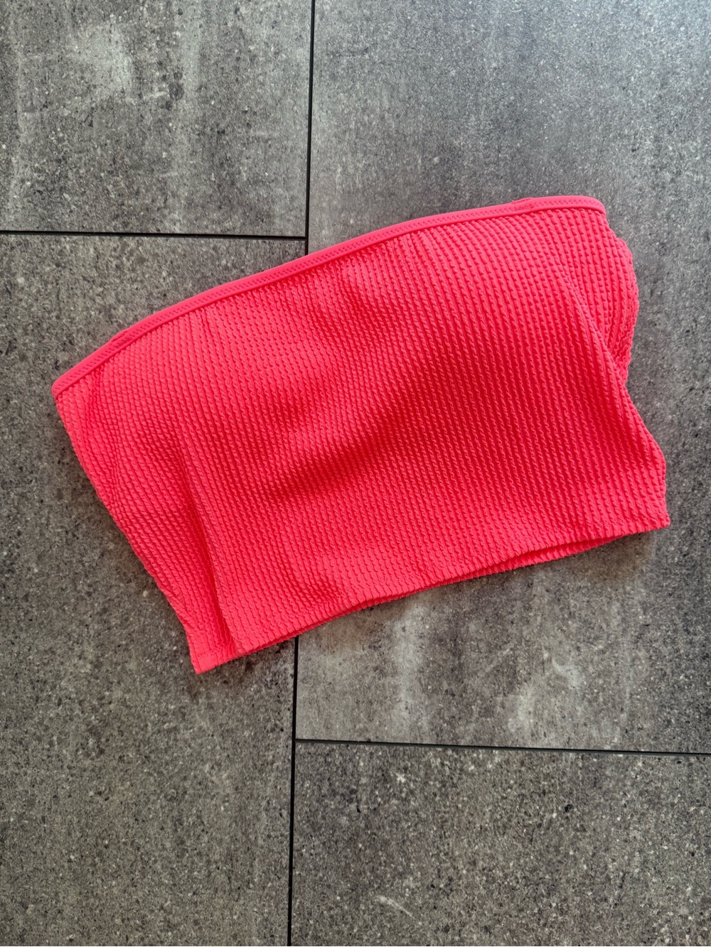 Aerie hot pink tube bikini top with removable straps
